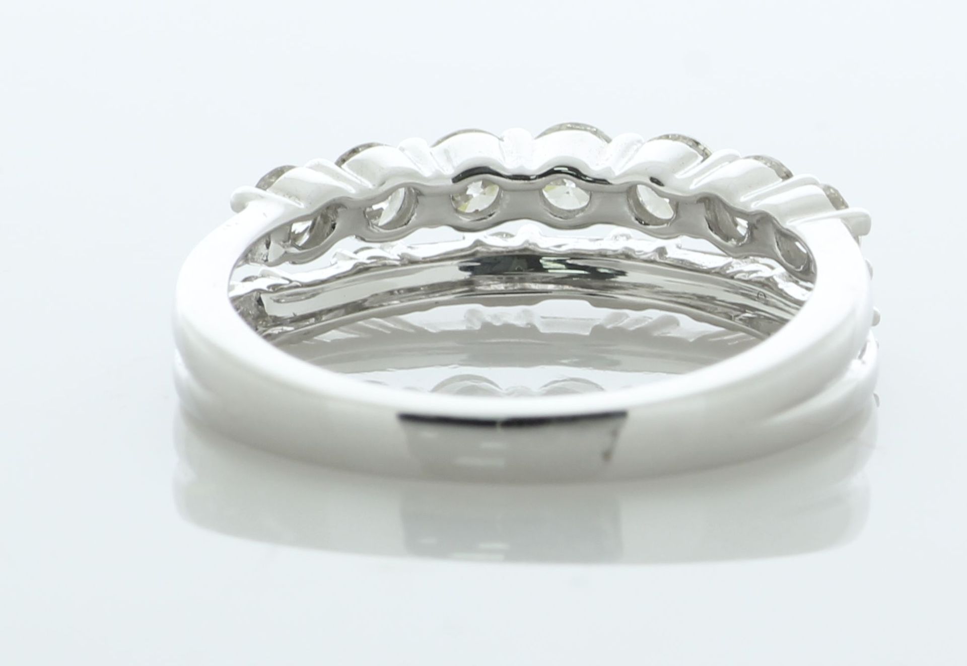 10ct White Gold Half Eternity Diamond Ring 1.42 Carats - Valued By AGI £4,995.00 - A double band - Image 2 of 4