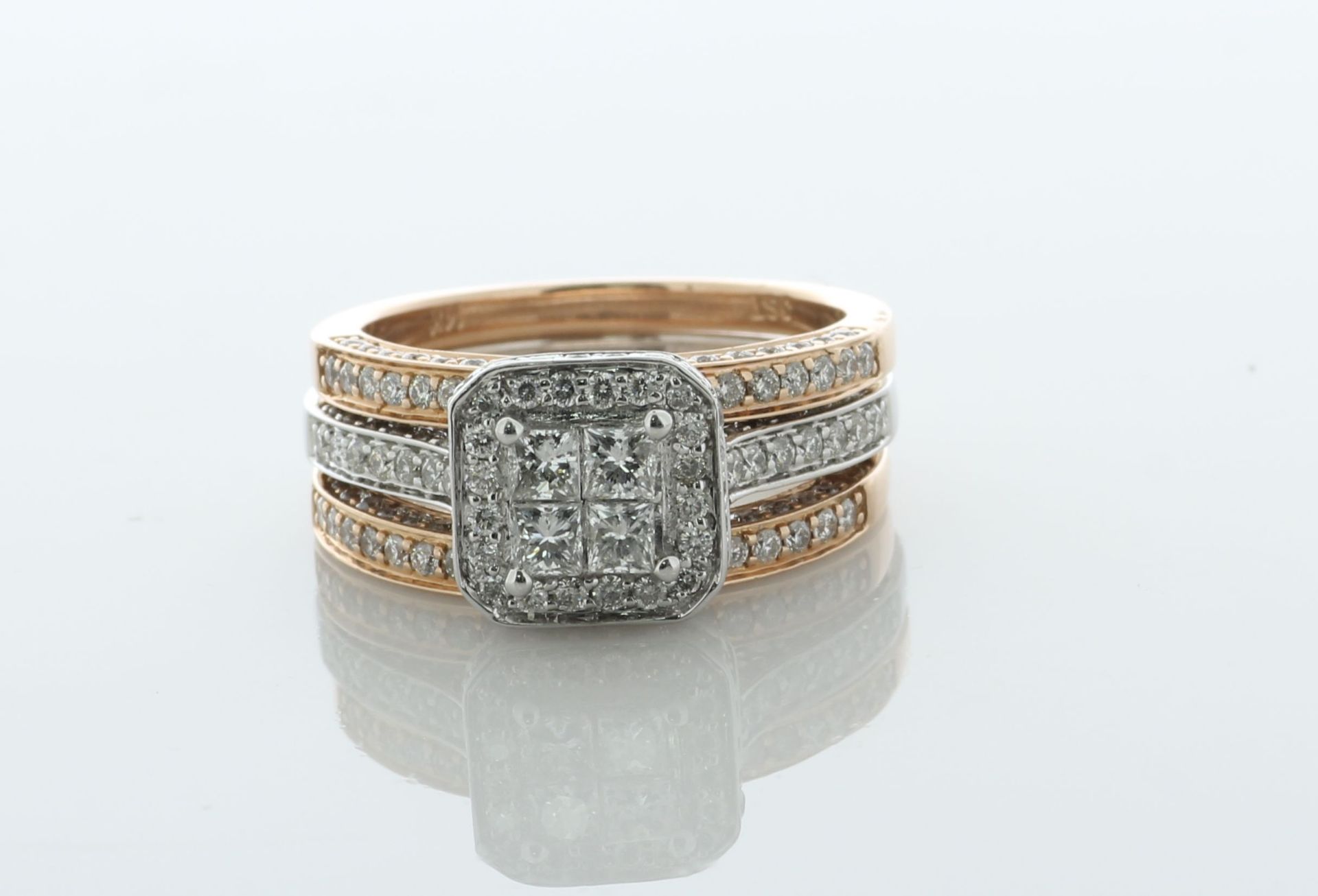 18ct White Gold Diamond Bridal Three Ring Set 2.00 Carats - Valued By AGI £7,250.00 - A stunning - Image 2 of 7