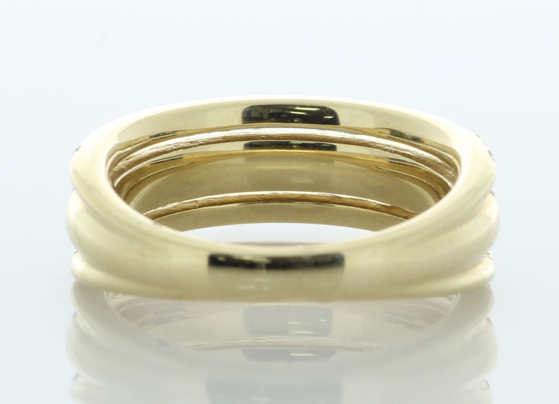 14ct Gold Ladies Three Row Half Eternity Diamond Ring 1.08 Carats - Valued By AGI £5,125.00 - A - Image 3 of 4
