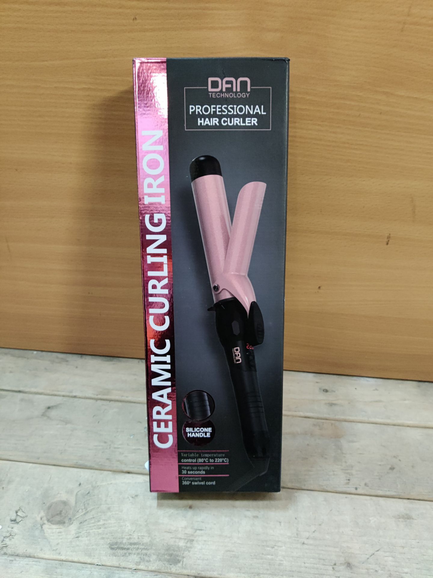 RRP £28.52 DAN Technology Curling Wand Curling Tongs Dual Voltage - Image 2 of 2