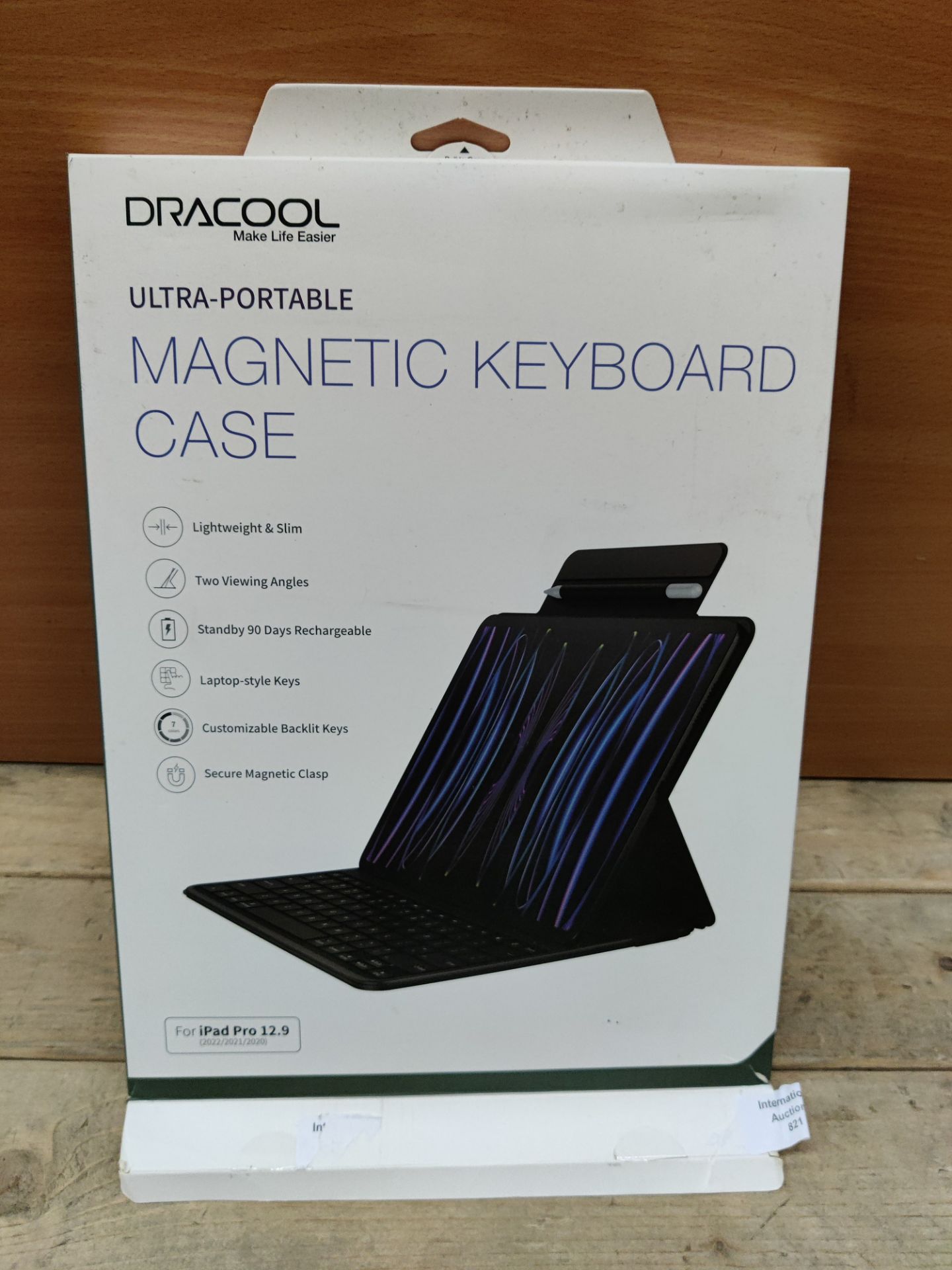 RRP £89.32 Dracool Magnetic Keyboard Case Compatible with iPad - Image 2 of 2