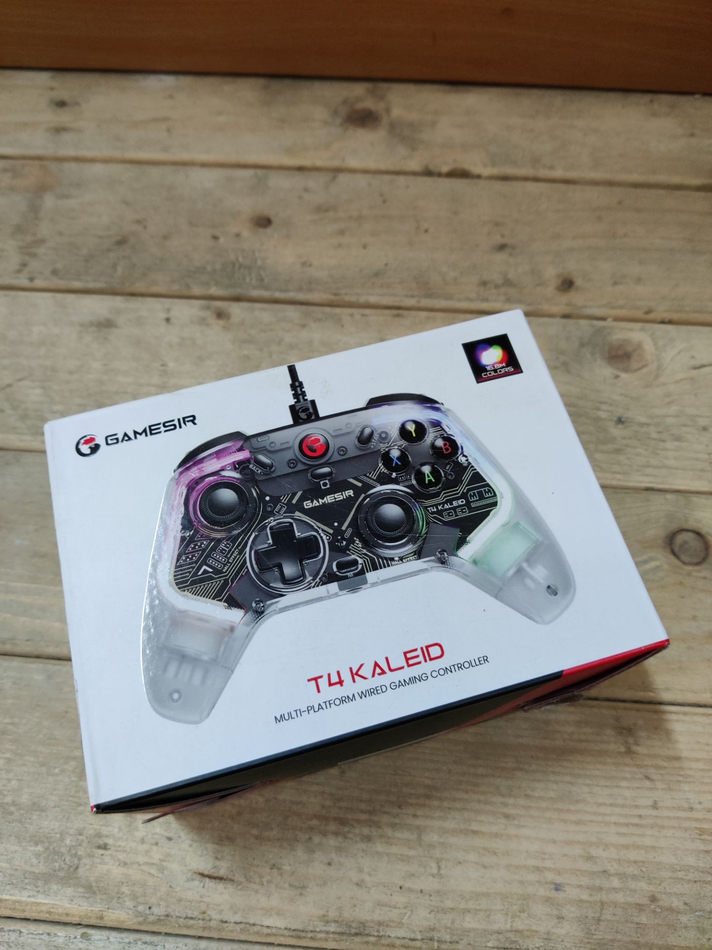 RRP £47.19 GameSir T4 Kaleid Transparent Wired Gaming Controller for Windows 10/11 - Image 2 of 2