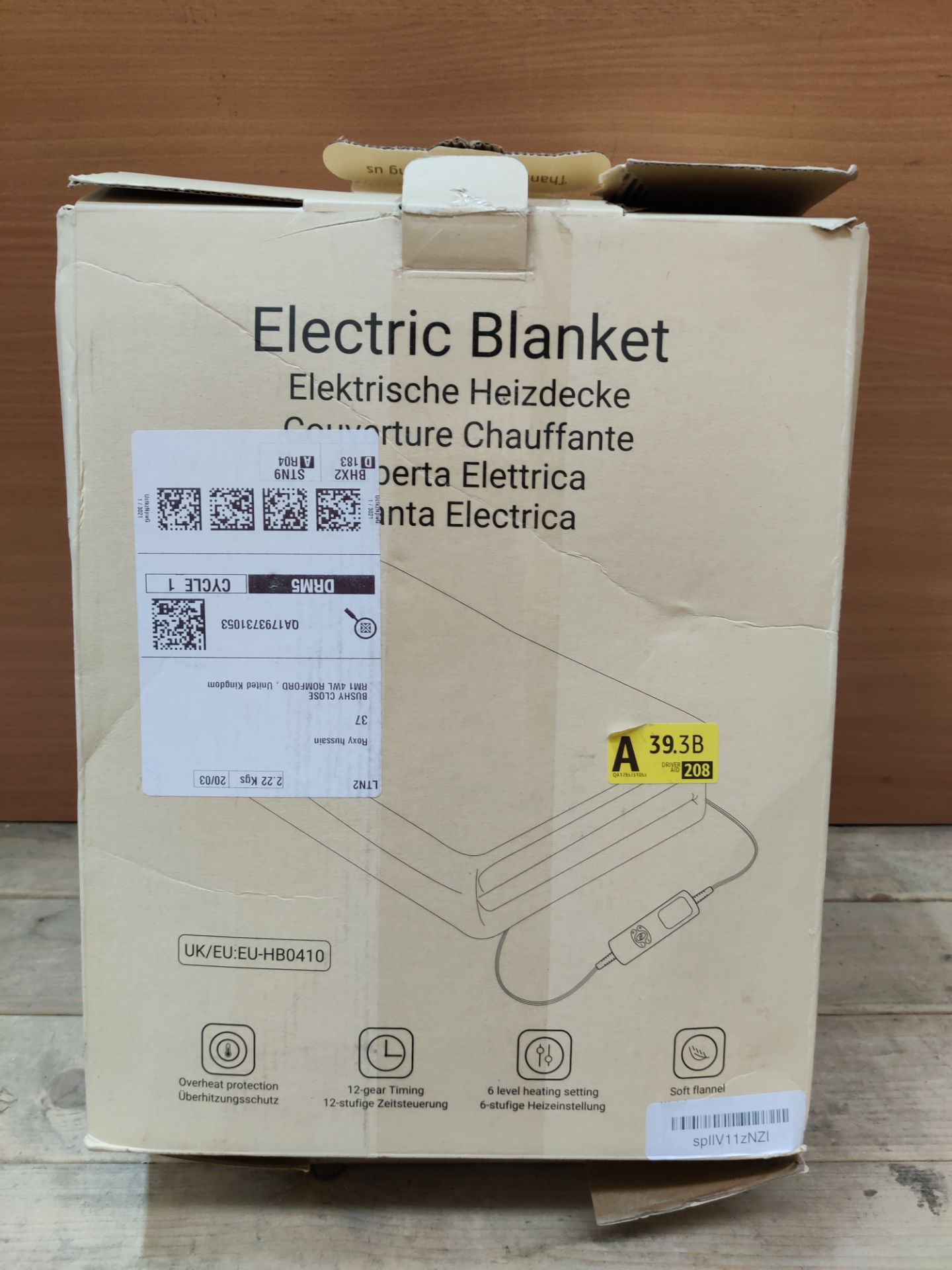 RRP £29.67 Electric Heated Throw - Image 2 of 2