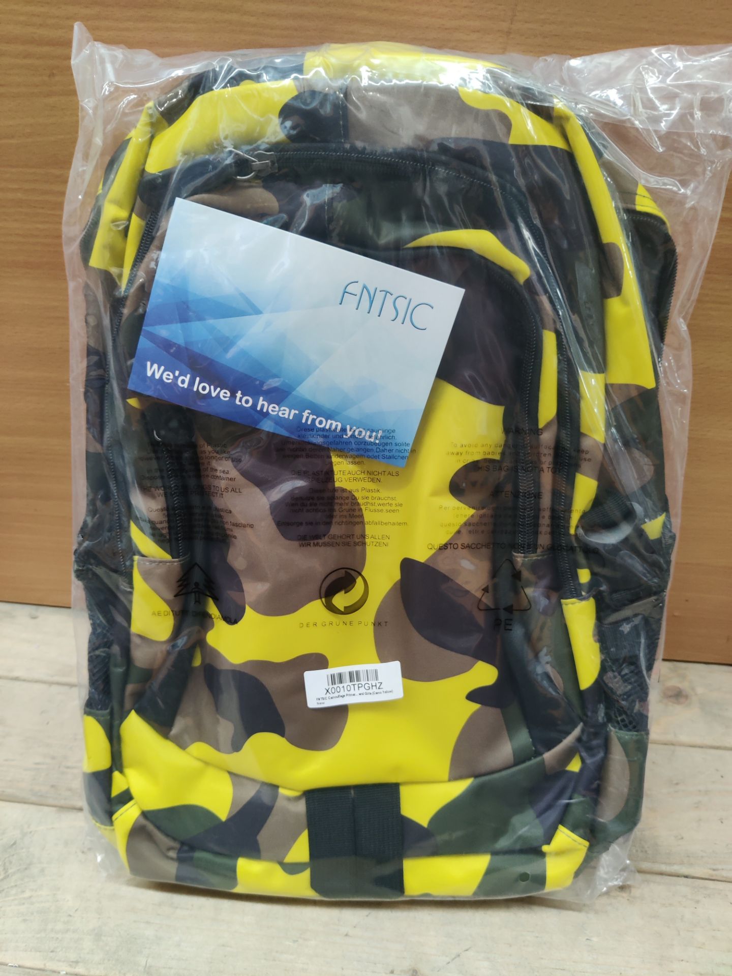 RRP £23.96 FNTSIC Camouflage Primary School Bags Children Backpacks - Image 2 of 2