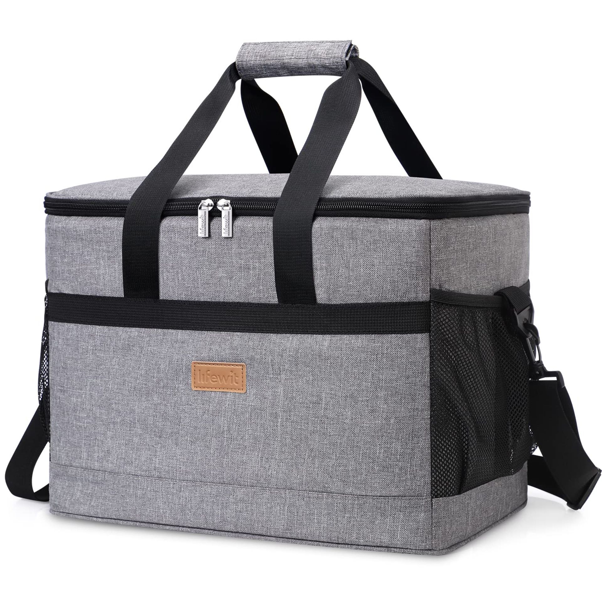 RRP £28.52 Lifewit 30L (50-Can) Soft Cooler Bag with Hard Liner