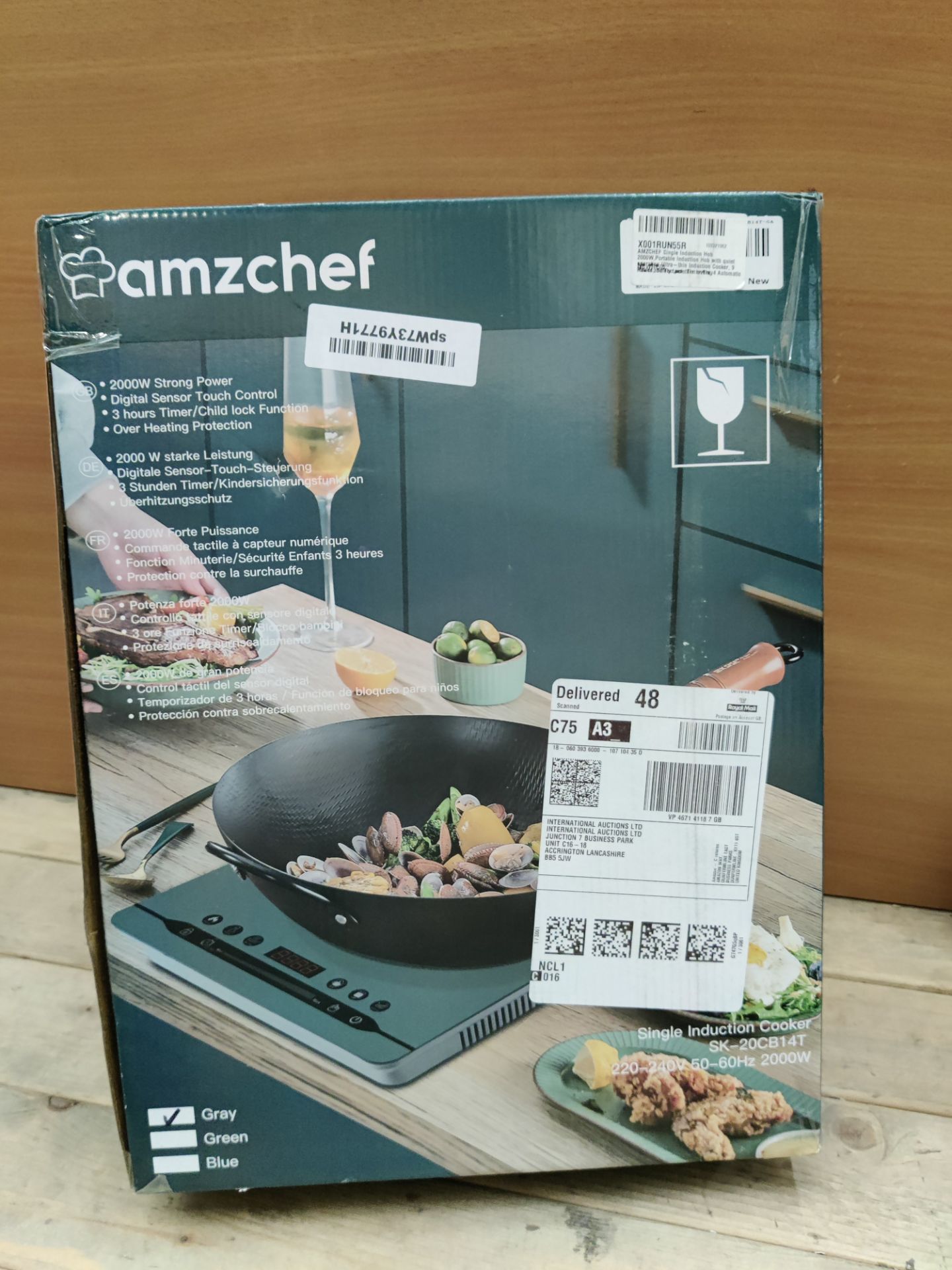 RRP £65.06 AMZCHEF Single Induction Hob 2000W - Image 2 of 2