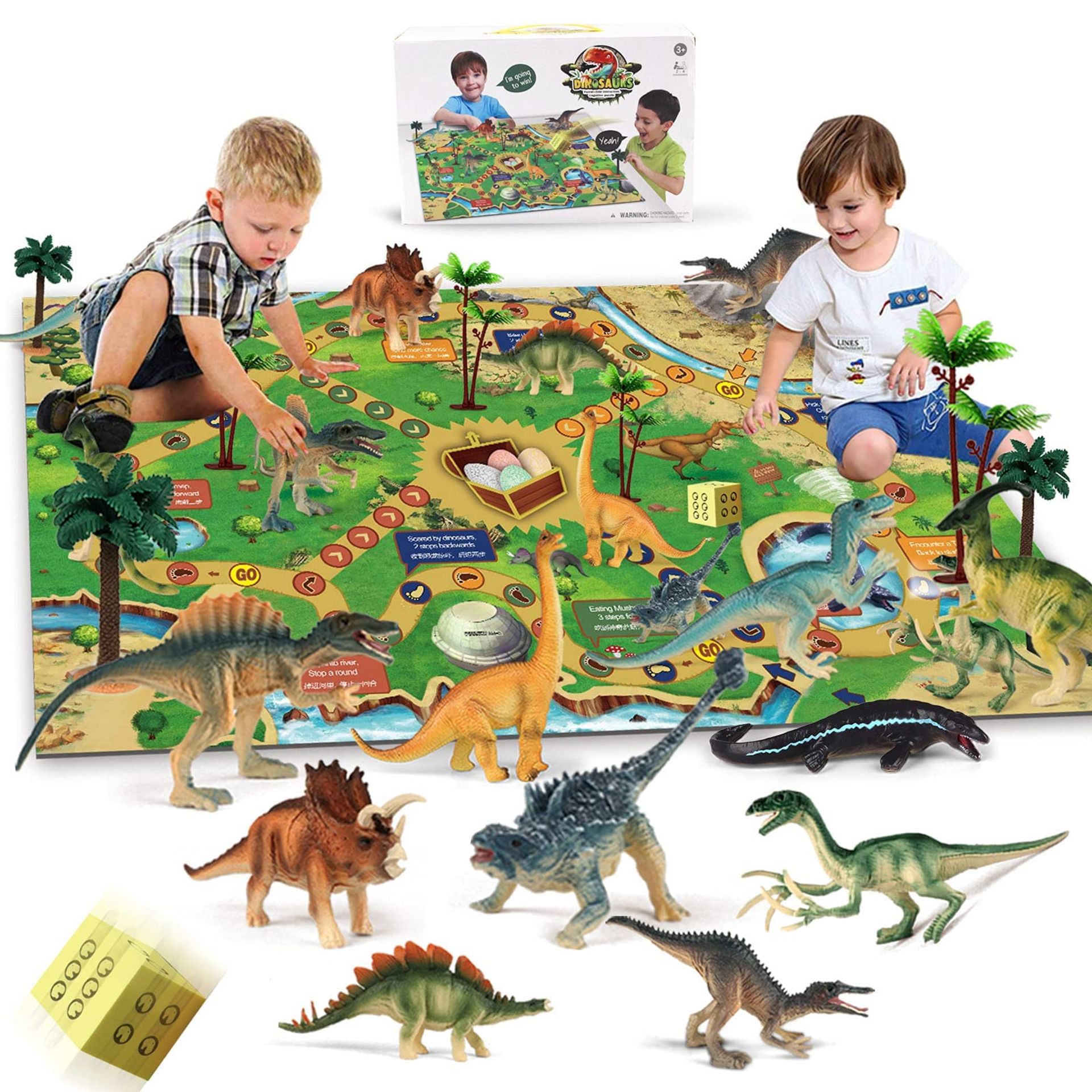 RRP £11.40 Dinosaur Toys Figure Activity Play Mat