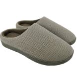 RRP £28.77 ofoot Womens & Men's Cotton Knit Waffle House Slippers