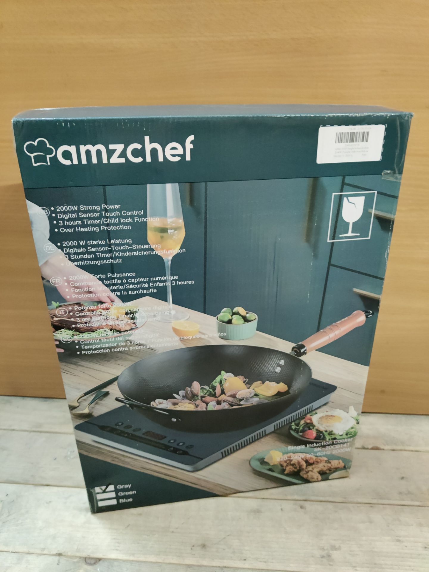 RRP £65.06 AMZCHEF Single Induction Hob 2000W - Image 2 of 2