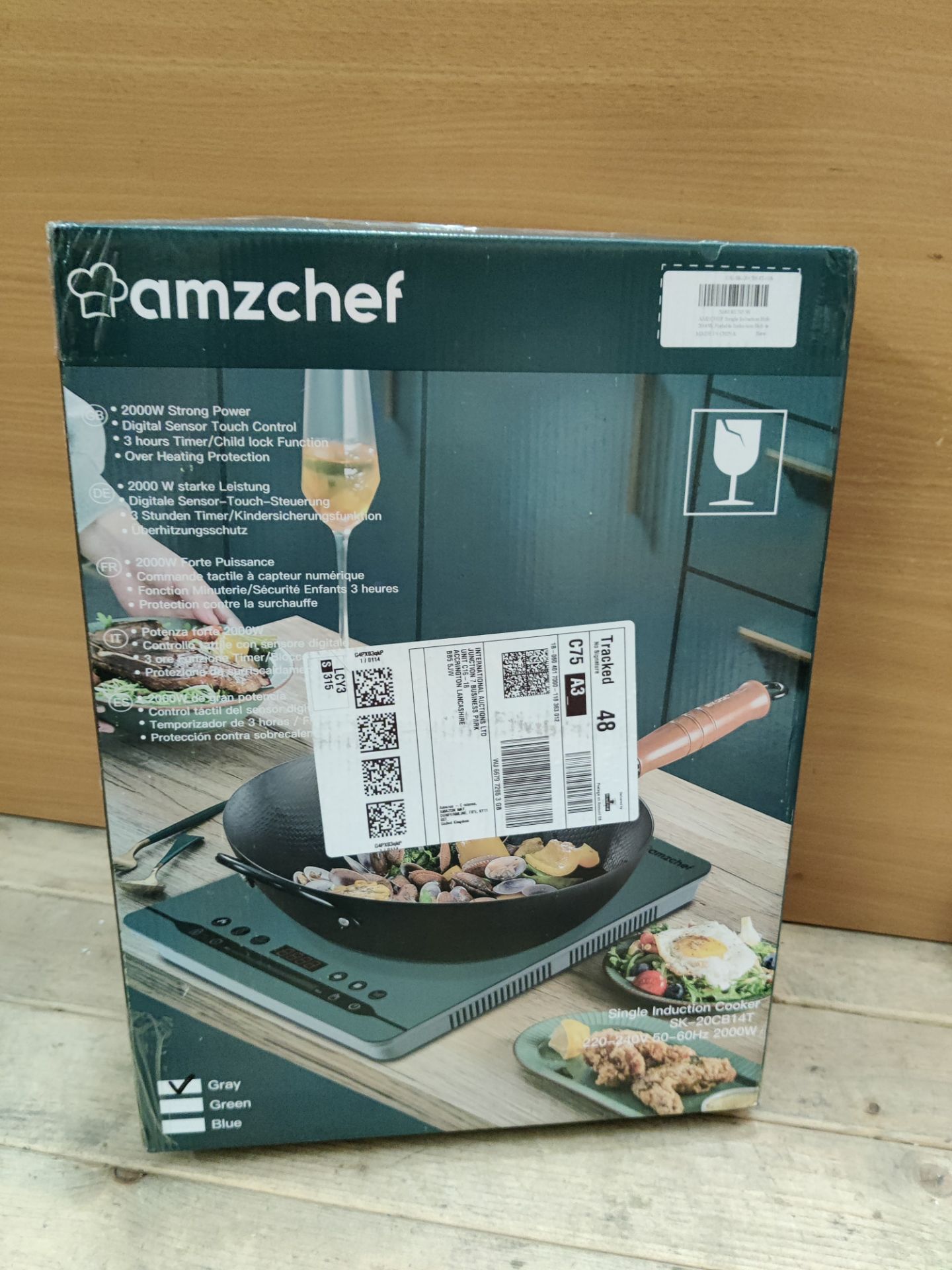 RRP £65.06 AMZCHEF Single Induction Hob 2000W - Image 2 of 2