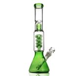RRP £30.81 REAMIC Ice Glass Bong 14.5mm Green Water Pipes 31cm/12.2''