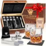RRP £38.87 Whisky Gift Set Whisky Glass Set of 2