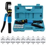 RRP £43.14 HSEAMALL 9 Dies Hydraulic Crimping Tool