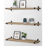 RRP £45.65 Gronda Rustic Floating Shelves 60CM