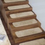 RRP £48.53 Emmahome Fluffy Non-Slip Washable Carpet Stair Treads