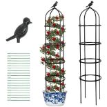 RRP £22.82 175cm Obelisk Trellis for Climbing Plants