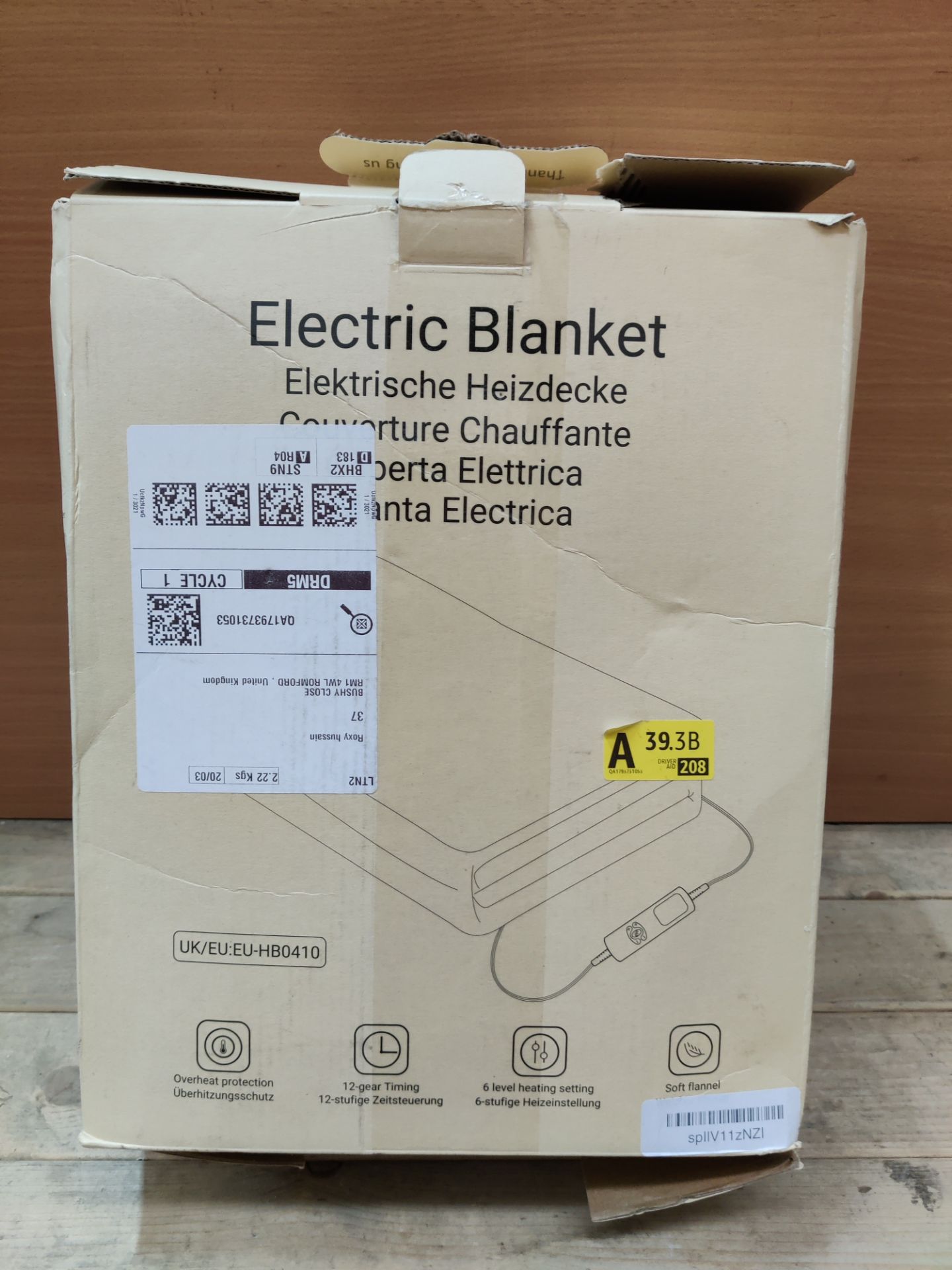 RRP £29.67 Electric Heated Throw - Image 2 of 2