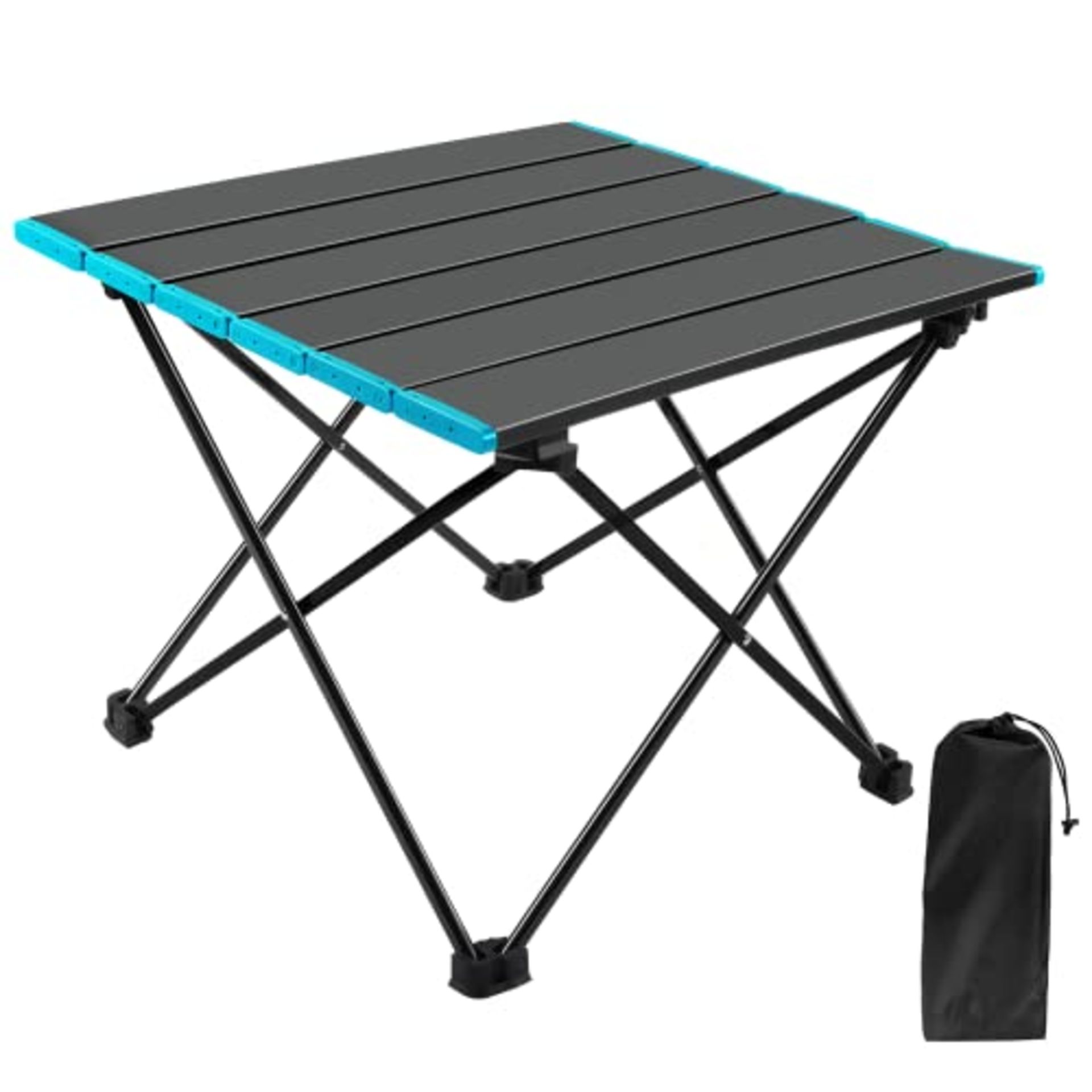 RRP £20.54 LONENESSL Camping Table with Aluminum Table Top