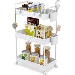 RRP £24.54 Ronlap Slim Storage Trolley