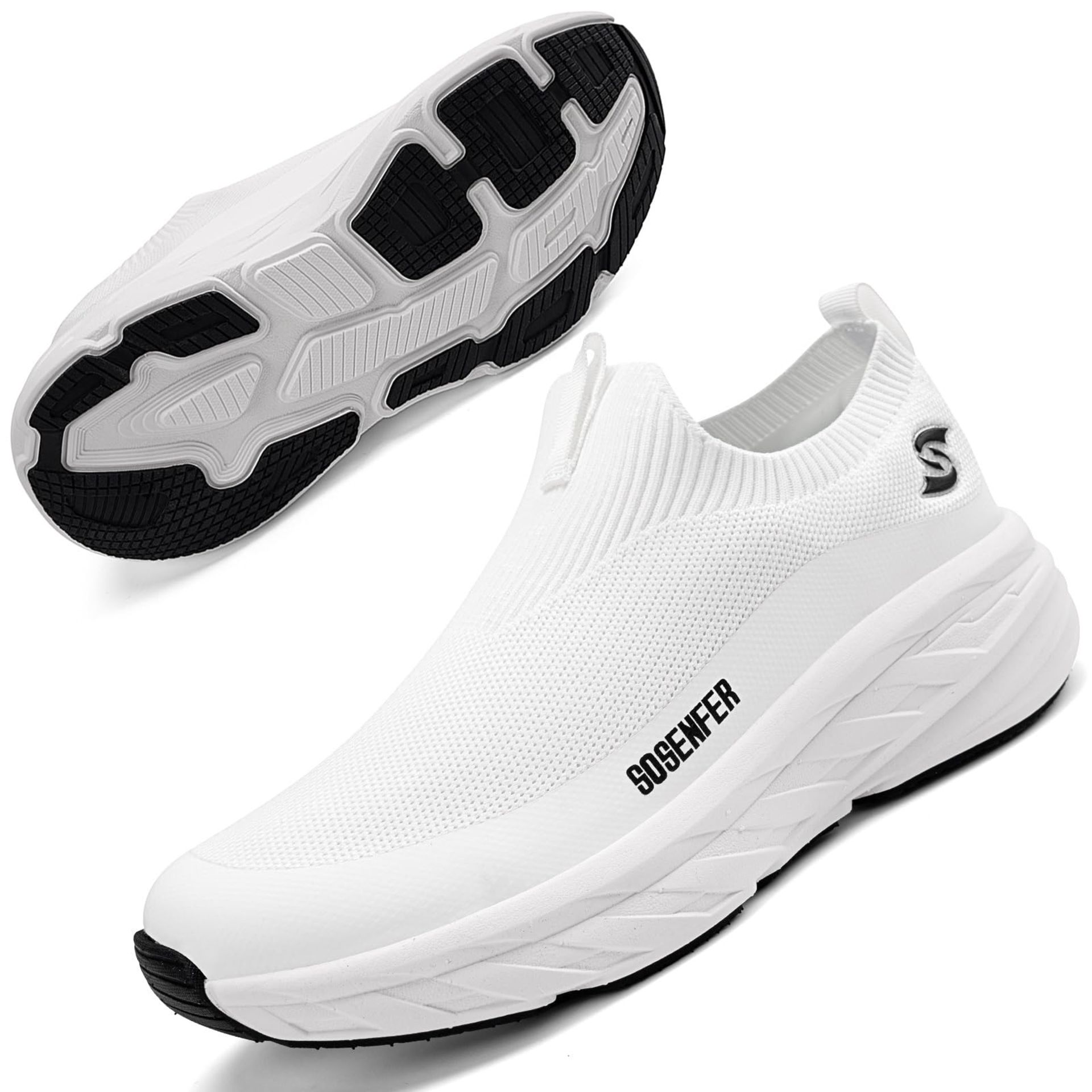 RRP £39.73 Sosenfer Slip On Sneakers Mens Trainers Sports Shoes