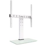 RRP £28.19 FITUEYES Universal White TV Stand for 27-55 Inch TV
