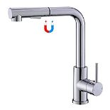 RRP £58.24 Tohlar Kitchen Sink Mixer Taps Chrome with Magnetic
