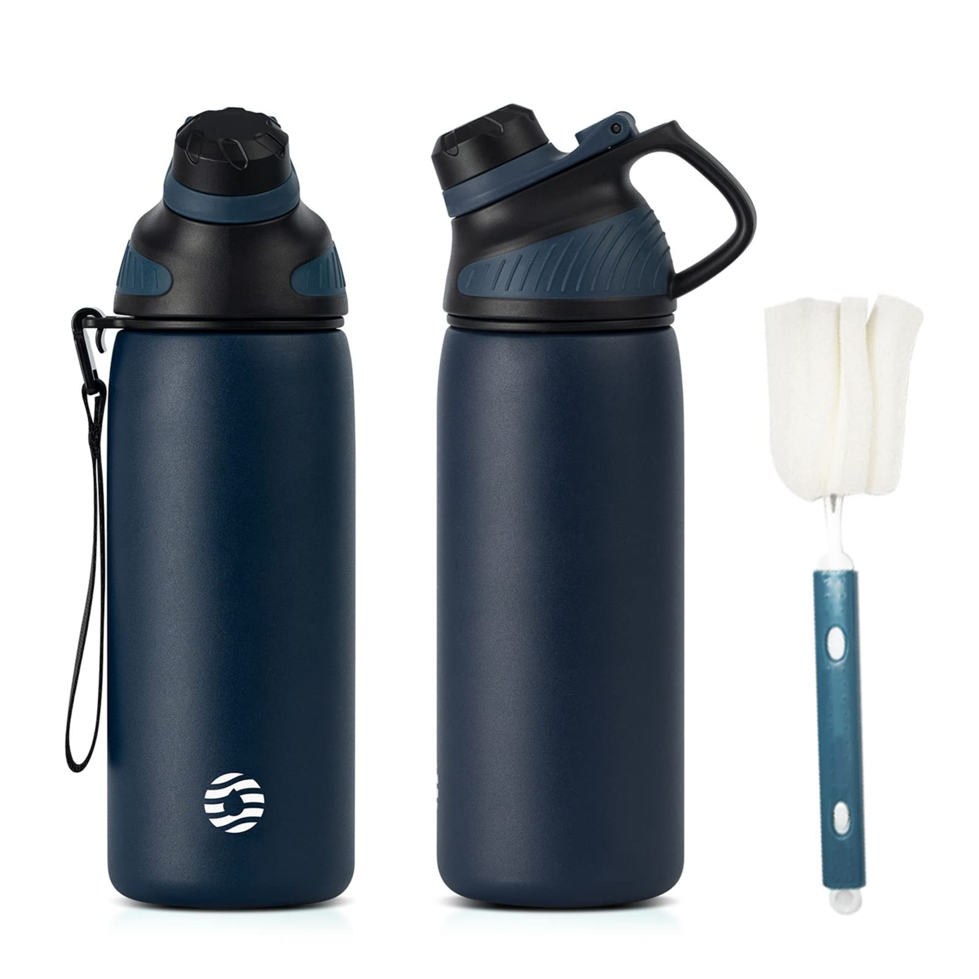 RRP £19.40 Fjbottle Stainless Steel Water Bottle 600ml/800ml/1L/1.5L with Magnetic Lid