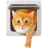 RRP £18.25 Sailnovo Cat Flap Dog Flap 4-Way Magnetic Closure for Cats and Small Dogs