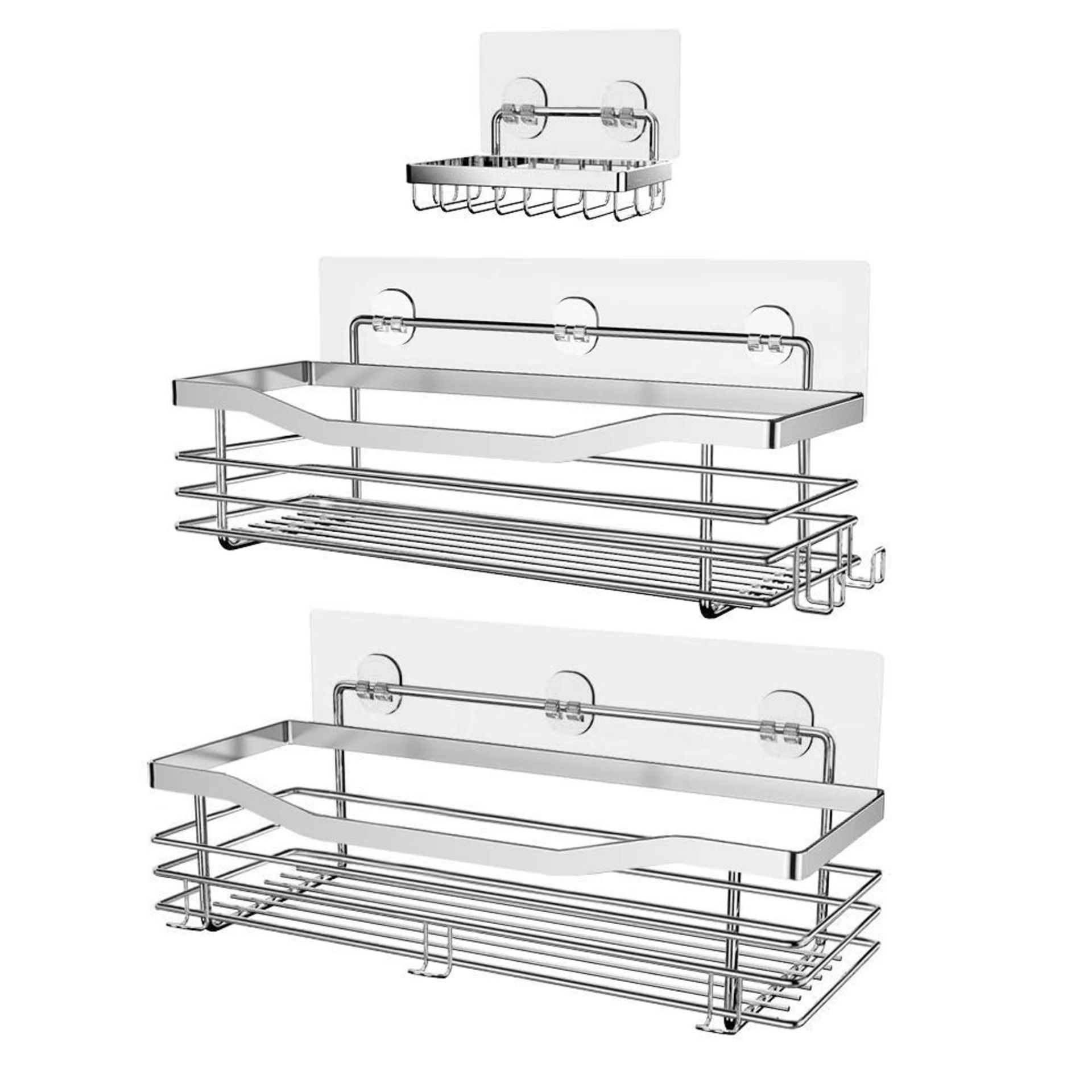 RRP £30.09 Orimade Shower Caddy Basket Soap Dish Holder Shelf