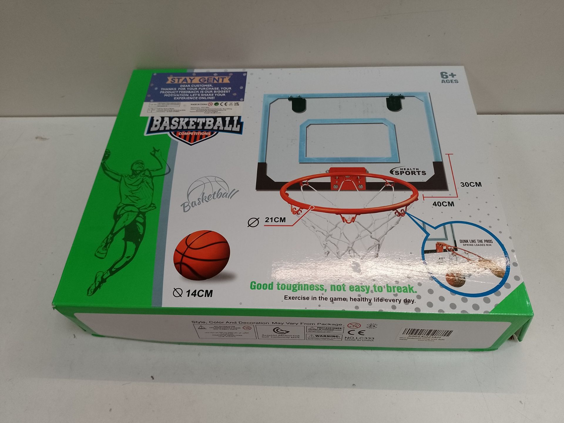 RRP £32.06 STAY GENT Mini Basketball Hoop for Kids and Adults - Image 2 of 2
