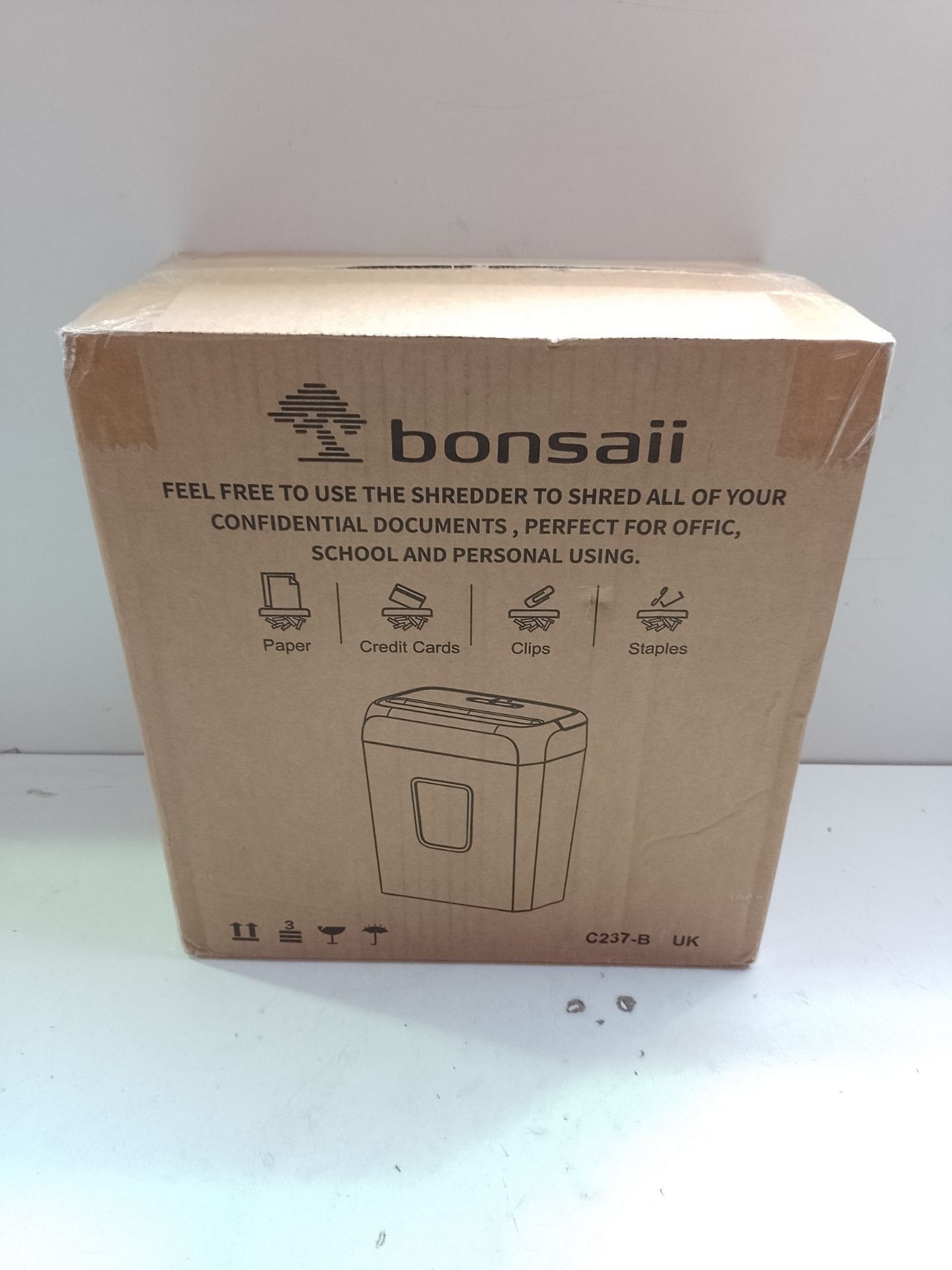 RRP £32.02 Bonsaii Paper Shredder for Home Use - Image 2 of 2