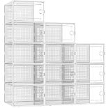 RRP £42.22 Kuject Larger Shoe Storage Boxes Organizers for Closet 12 Pack