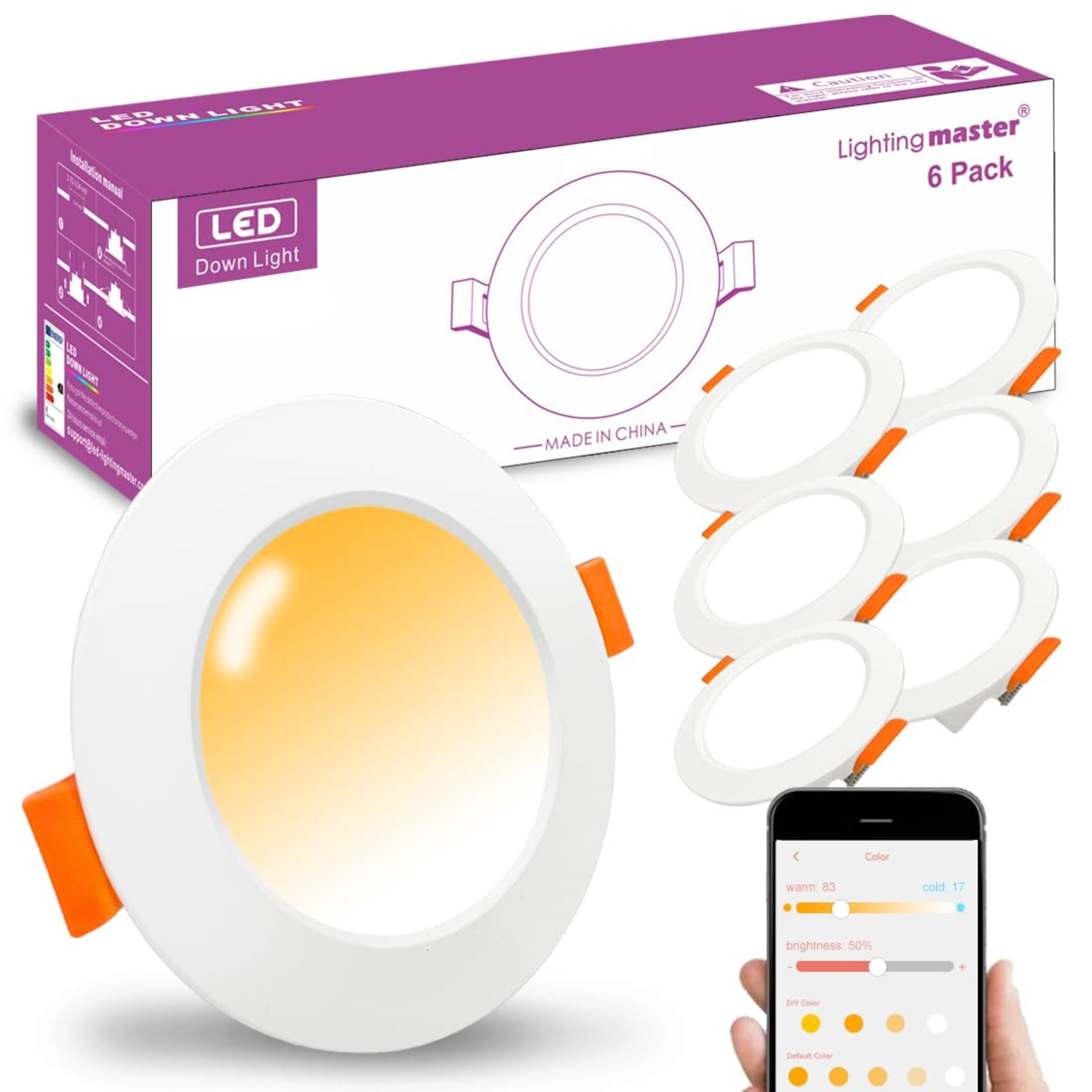 RRP £34.24 Led Downlights for Ceiling 3 inch 7W Smart Spot Lights