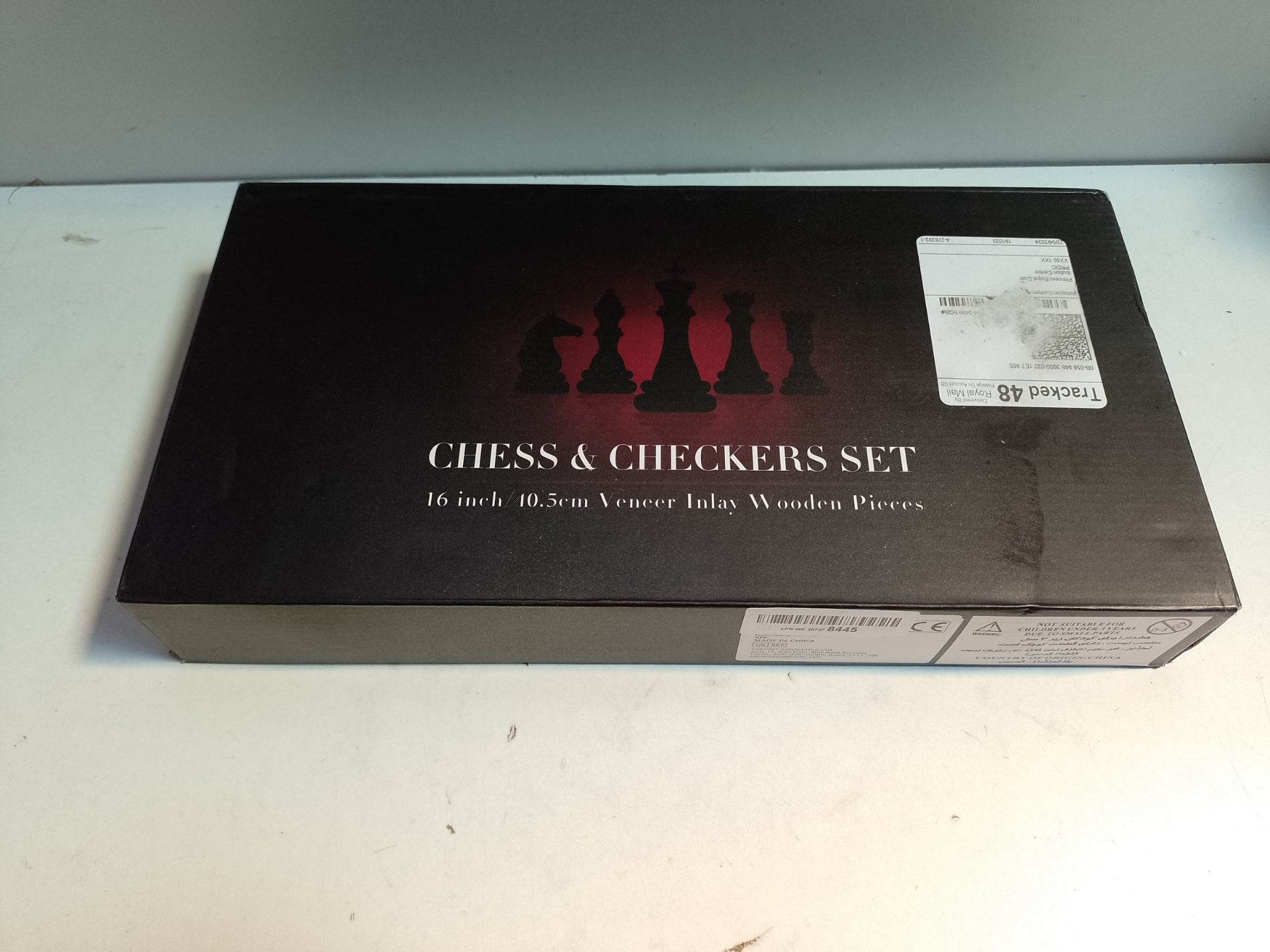 RRP £41.09 Paome Chess set and Checkers 2 IN 1 - Image 2 of 2