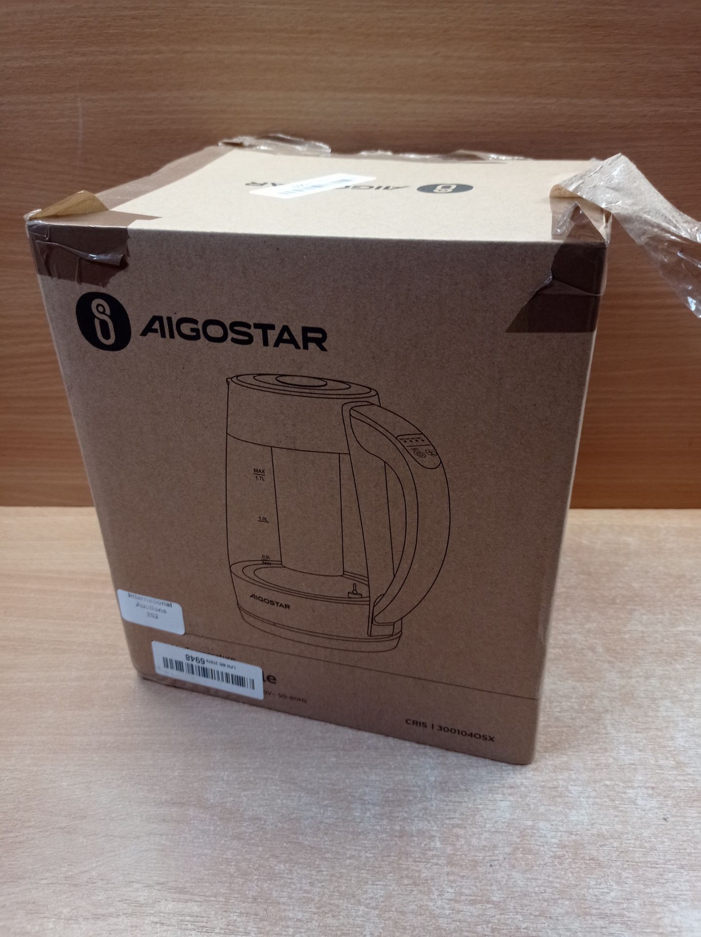 RRP £37.66 Aigostar Electric Glass Kettle with Variable Temperature - Image 2 of 2