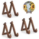 RRP £22.82 ANBOXIT Wooden Plate Holder Display Stand