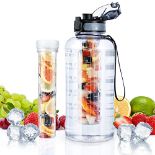 RRP £15.95 UTEBIT 2 Litre Water Bottle with Fruit Infuser