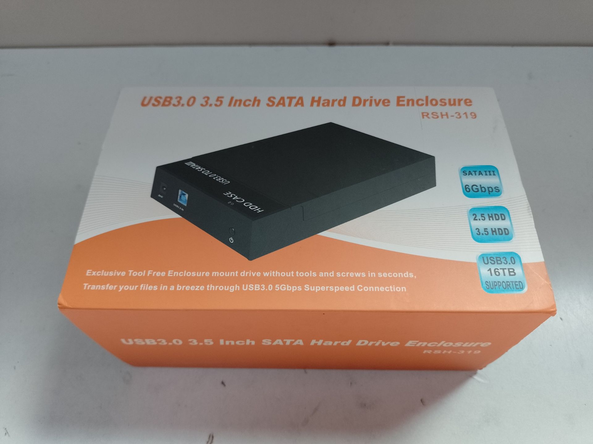 RRP £22.82 RSHTECH USB 3.0 External Hard Drive Enclosure HDD Caddy - Image 2 of 2