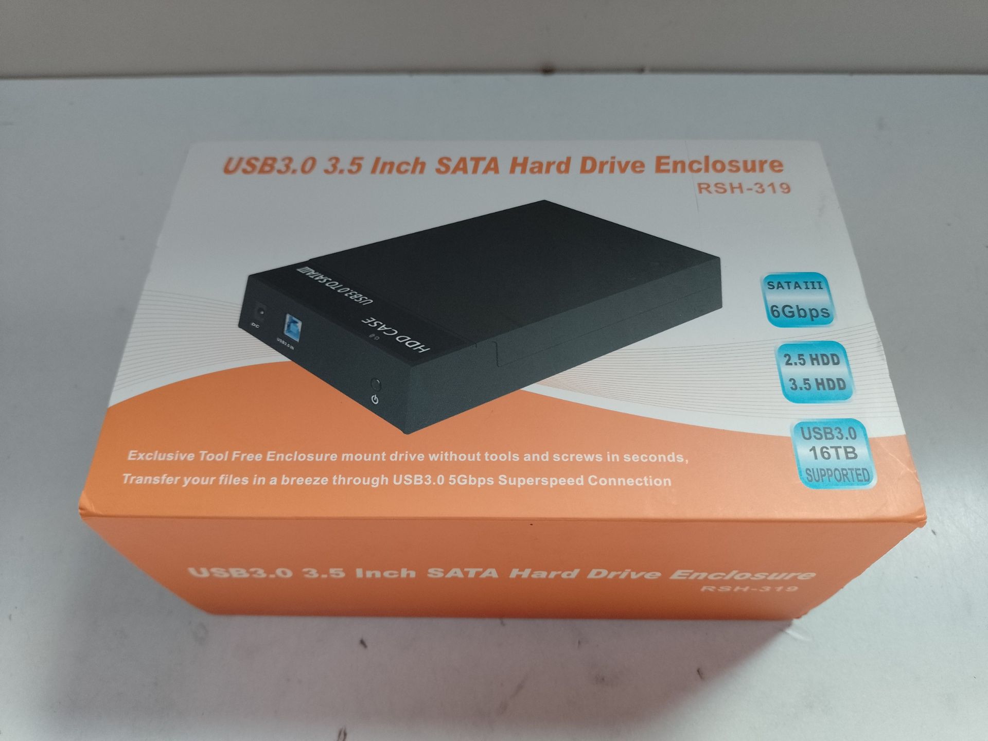 RRP £22.82 RSHTECH USB 3.0 External Hard Drive Enclosure HDD Caddy - Image 2 of 2