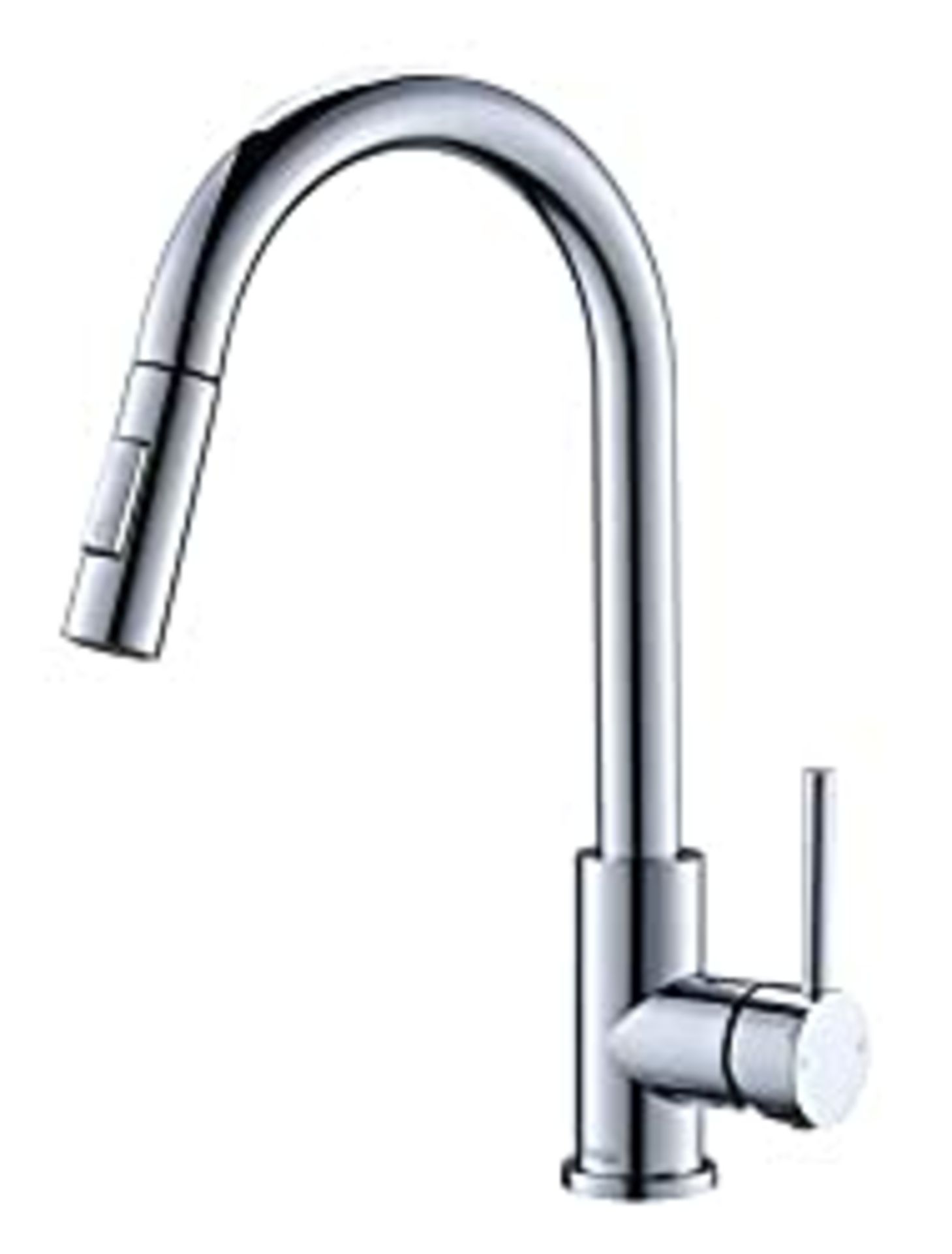 RRP £59.35 Tohlar Kitchen Sink Mixer Tap with Pull Out Sprayer Chrome
