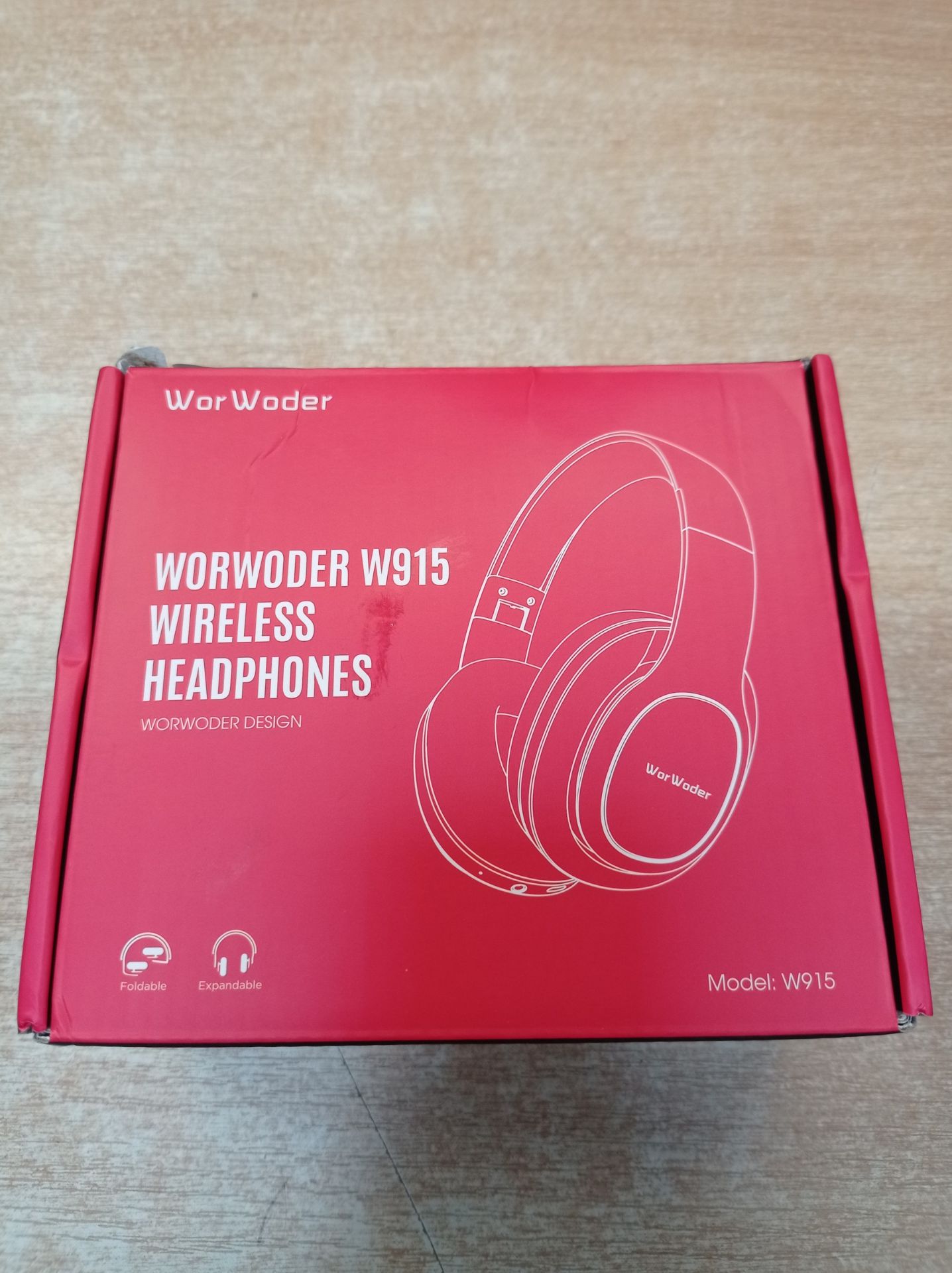 RRP £27.29 WorWoder 80Hrs Wireless Over Ear Headphones - Image 2 of 2