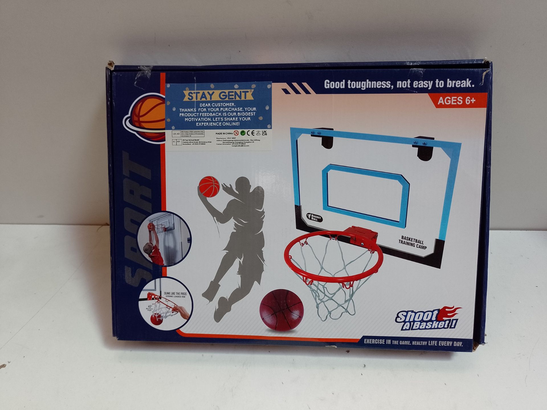 RRP £33.87 STAY GENT Mini Basketball Hoop for Kids and Adult - Image 2 of 2