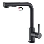 RRP £61.64 Tohlar Black Kitchen Tap Mixer with Pull Out Sprayer