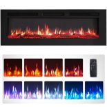 RRP £290.30 FLAMEKO FlameKo Wilton 50''/127cm 3 in 1 Electric Fireplace