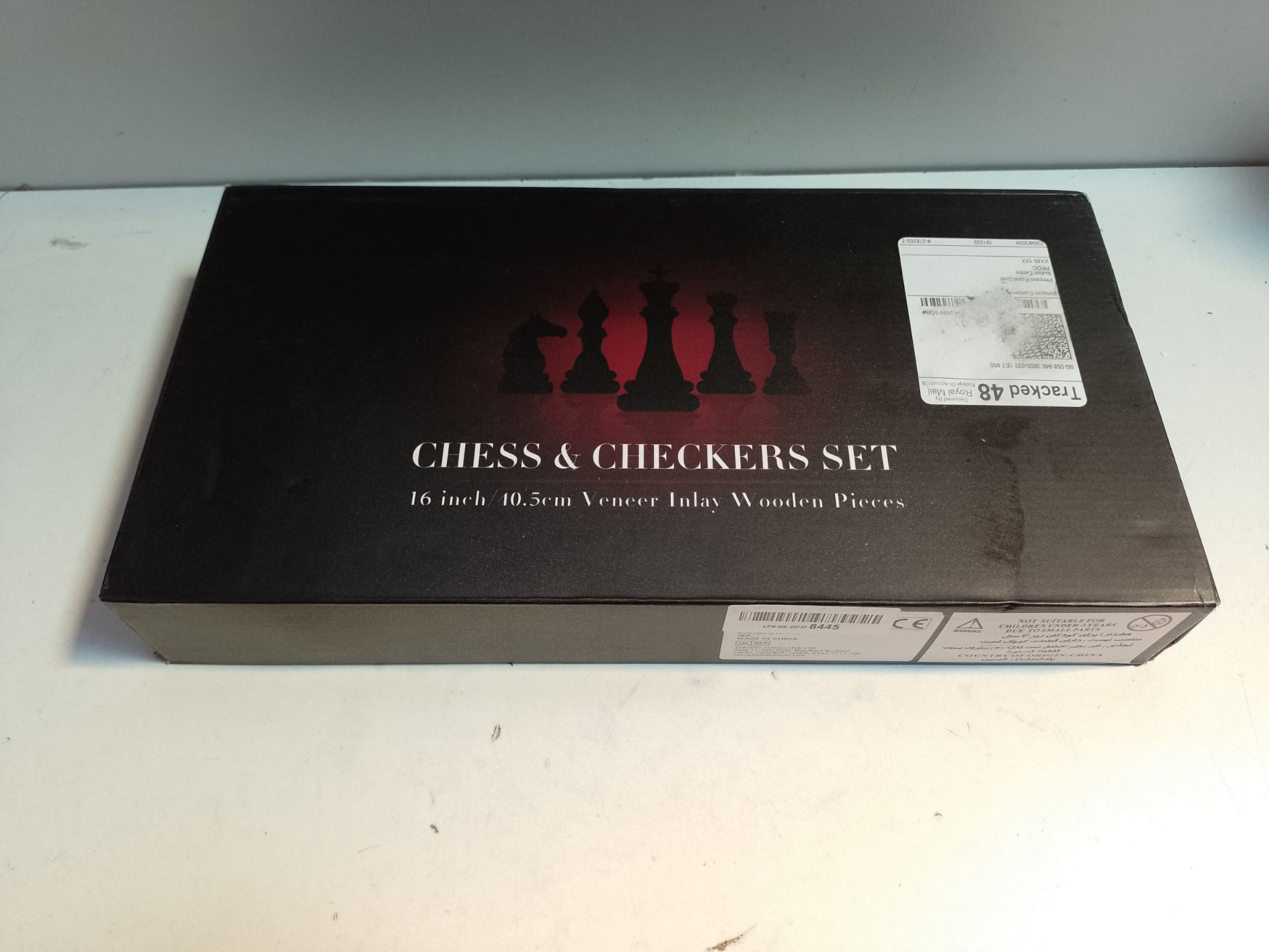RRP £41.09 Paome Chess set and Checkers 2 IN 1 - Image 2 of 2