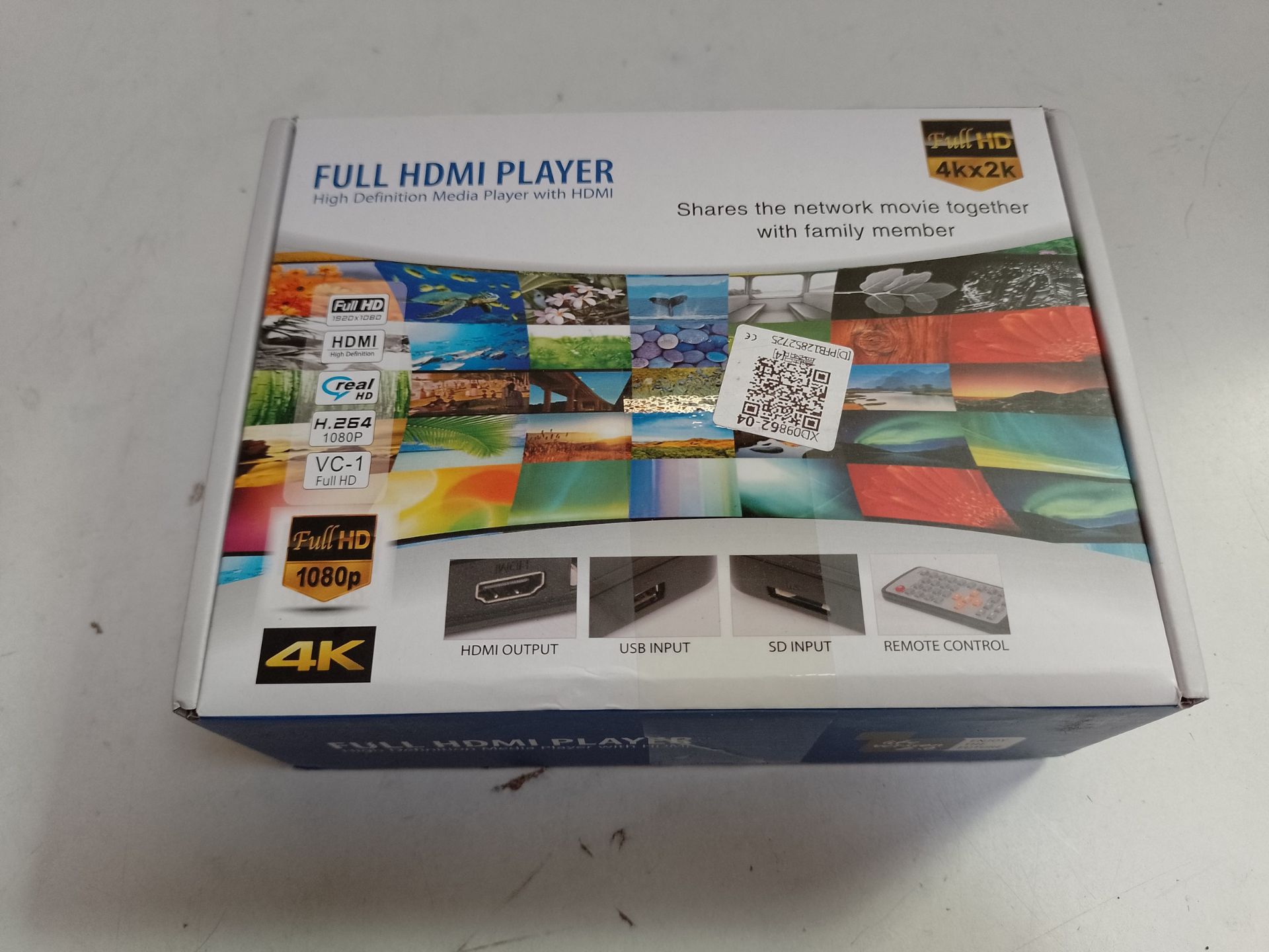 RRP £46.81 Mini 1080P HD Blu-ray Player - Image 2 of 2