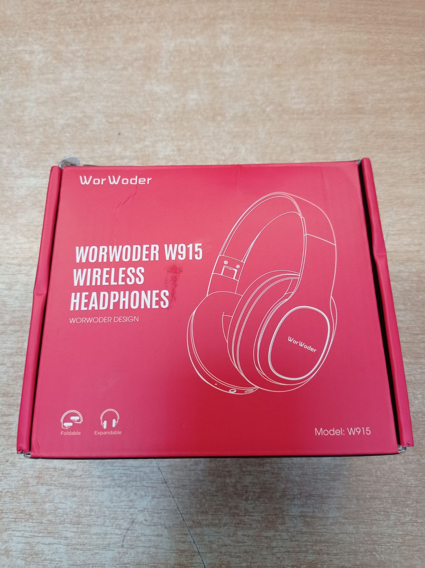 RRP £27.29 WorWoder 80Hrs Wireless Over Ear Headphones - Image 2 of 2