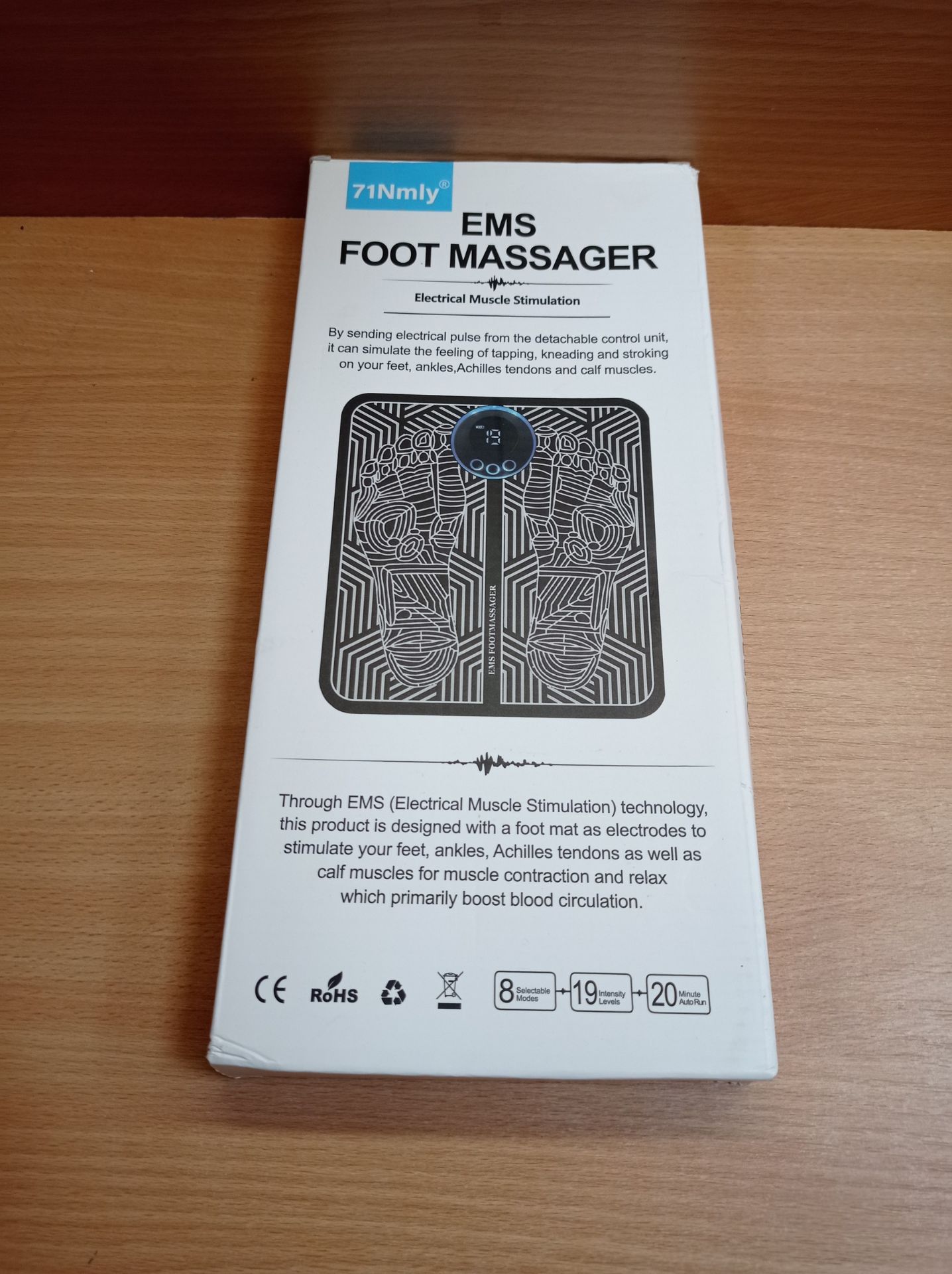 RRP £18.28 EMS Foot Massager for Pain and Circulation 8 Modes - Image 2 of 2
