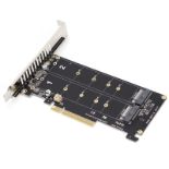 RRP £29.59 PCIE to NVME Dual Bay Expansion Card