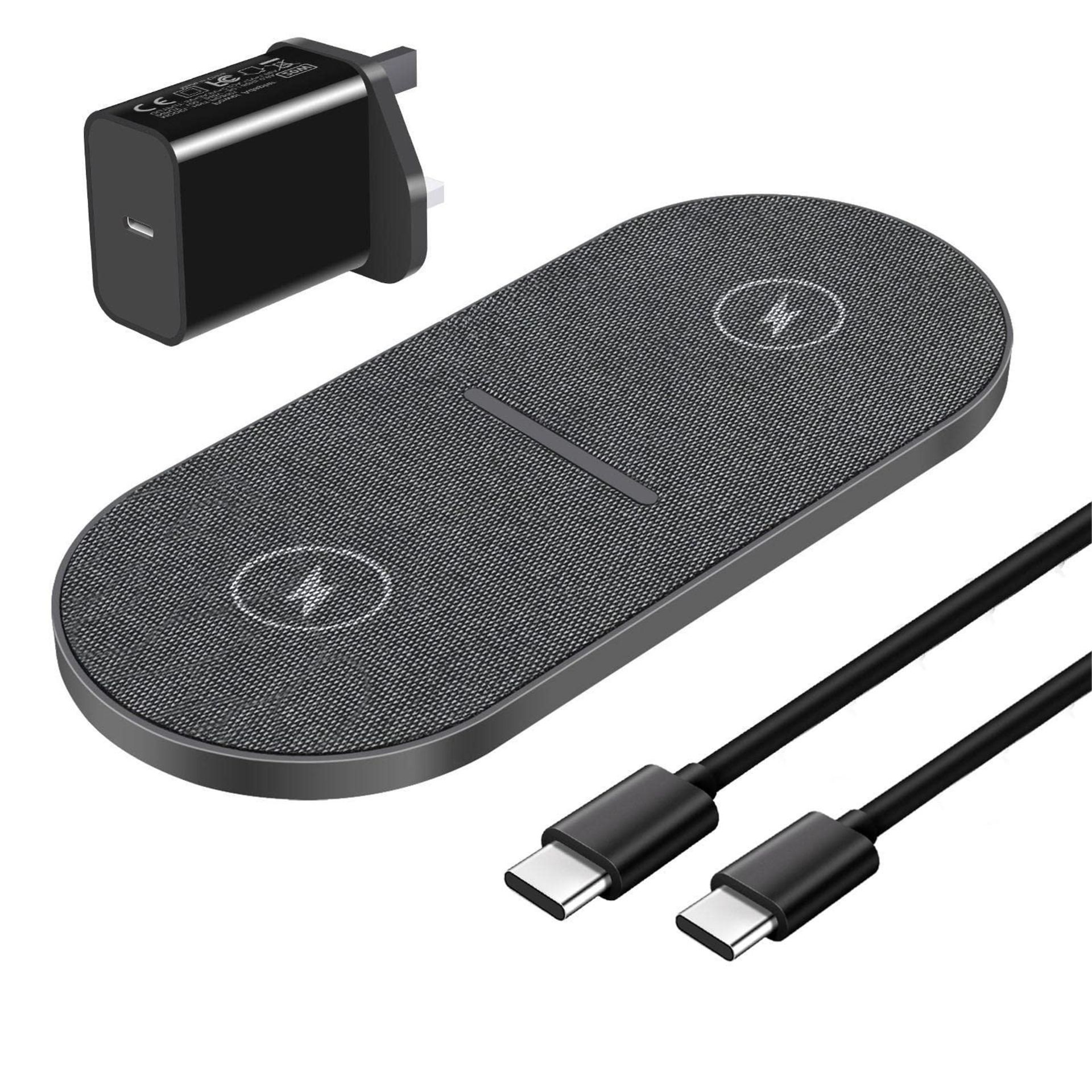 RRP £29.67 Dual 20W Wireless Charger